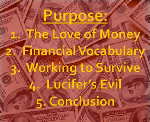 Love of money