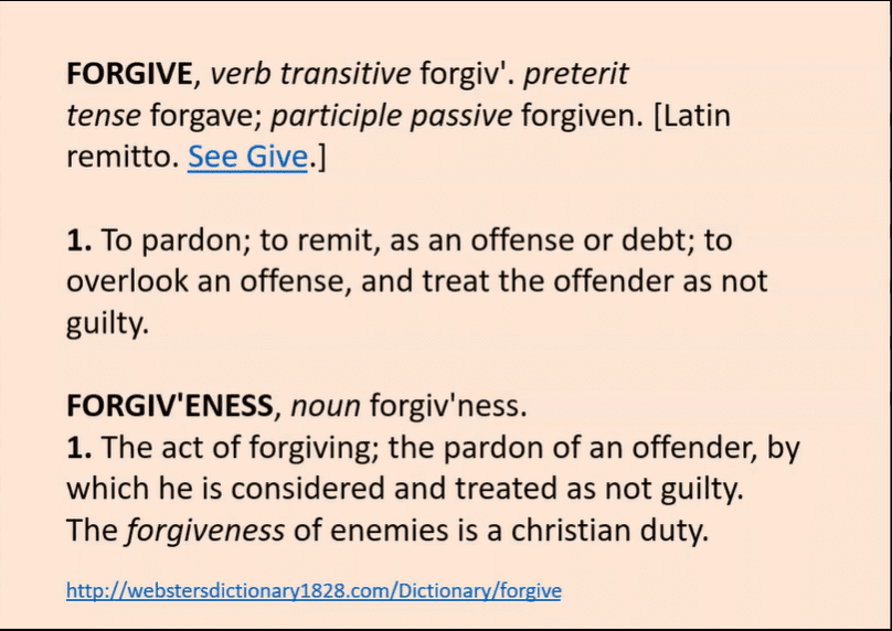 Forgiveness